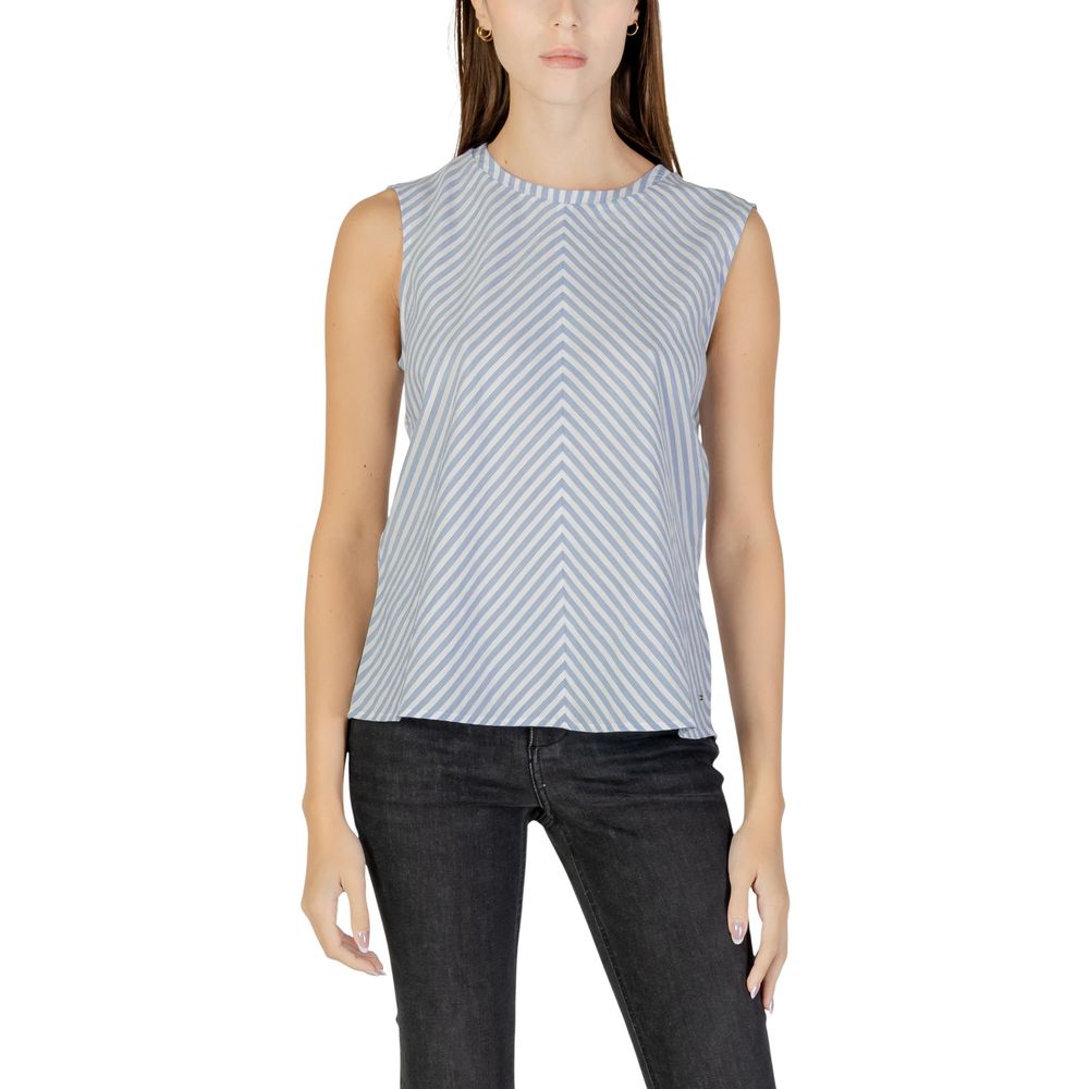 Tommy Hilfiger Jeans Blue Cotton Tank Tops - Luxe Nova
