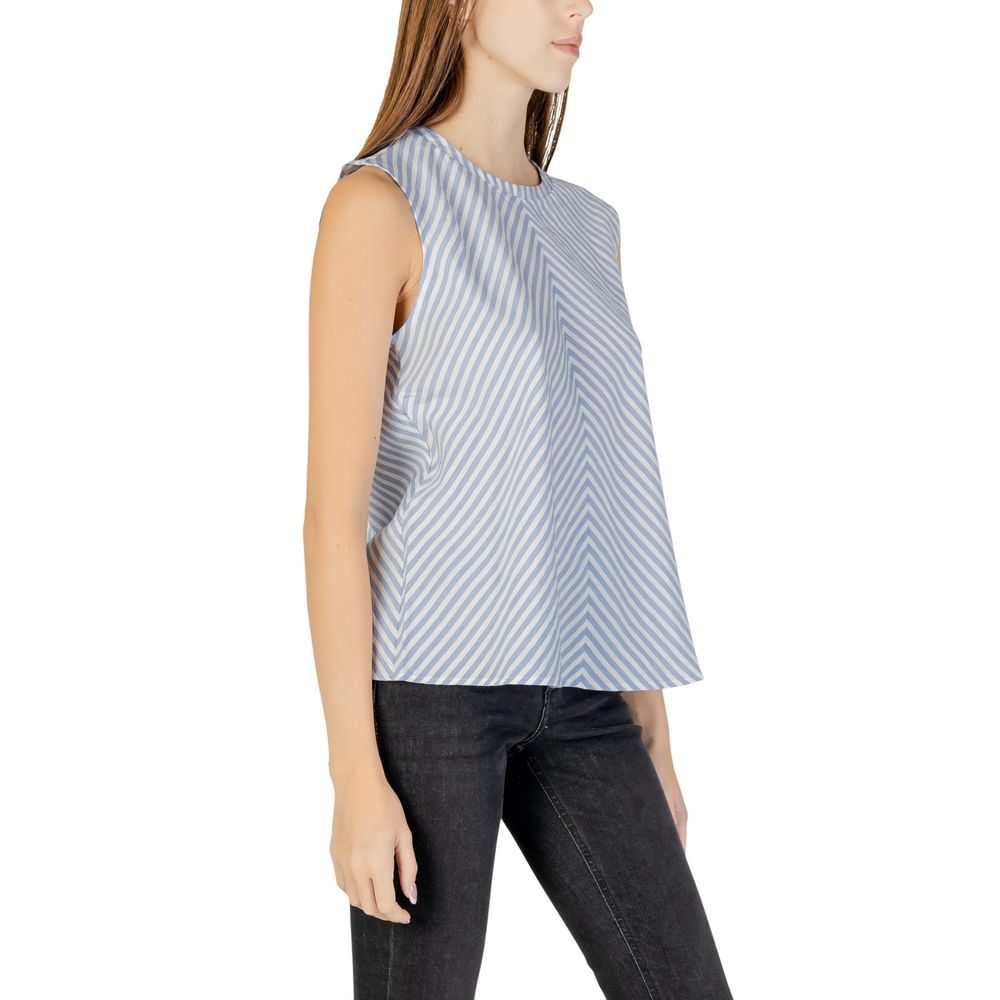 Tommy Hilfiger Jeans Blue Cotton Tank Tops - Luxe Nova