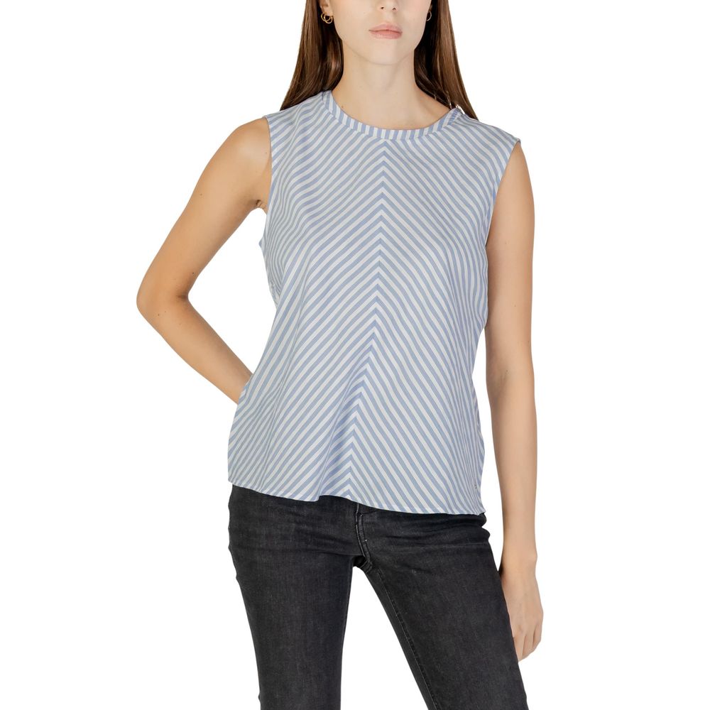 Tommy Hilfiger Jeans Blue Cotton Tank Tops - Luxe Nova