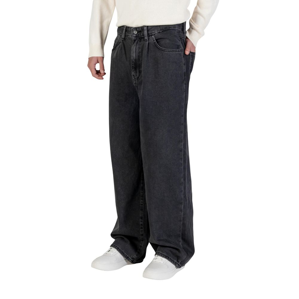 Only & Sons Black Cotton Relaxed Fit Jeans - Luxe Nova