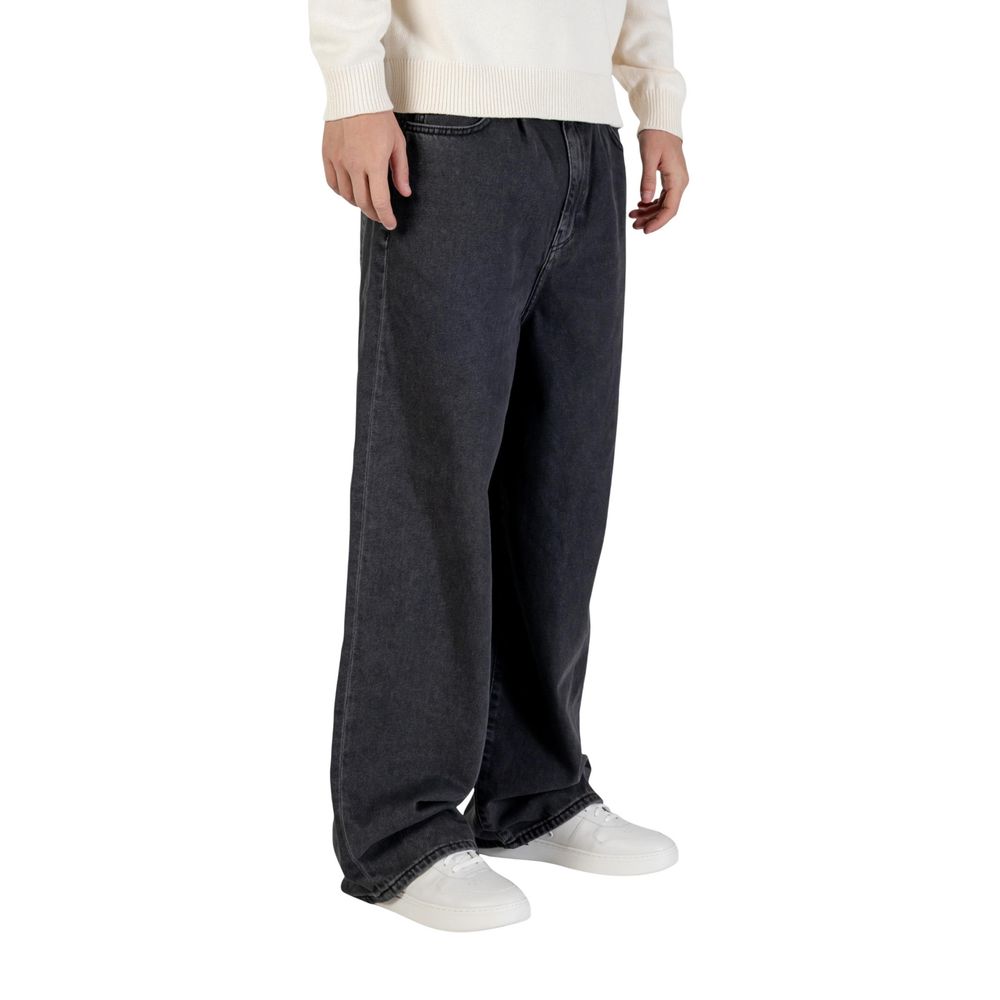 Only & Sons Black Cotton Relaxed Fit Jeans - Luxe Nova