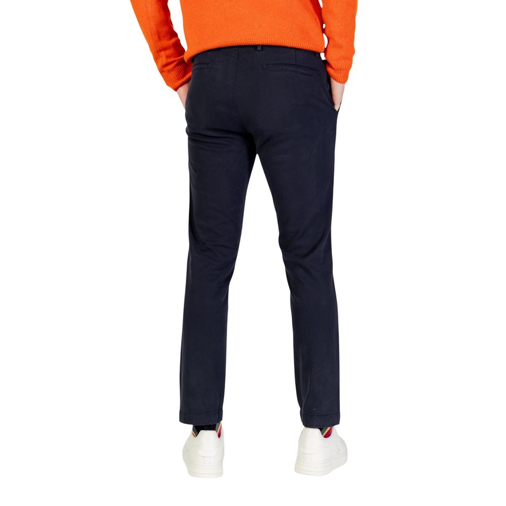Borghese Blue Cotton Skinny Pants - Luxe Nova