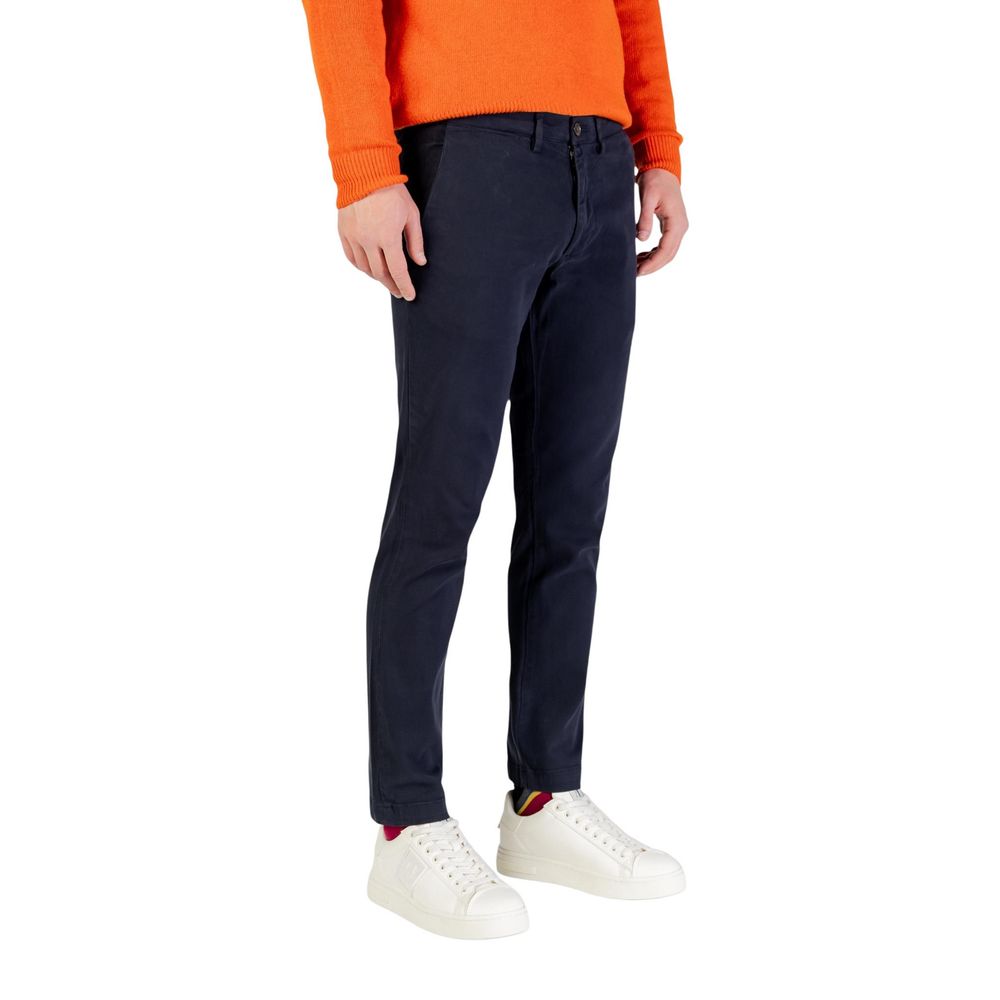 Borghese Blue Cotton Skinny Pants - Luxe Nova