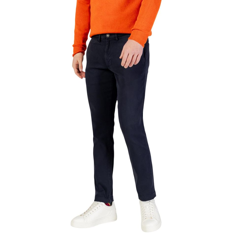 Borghese Blue Cotton Skinny Pants - Luxe Nova