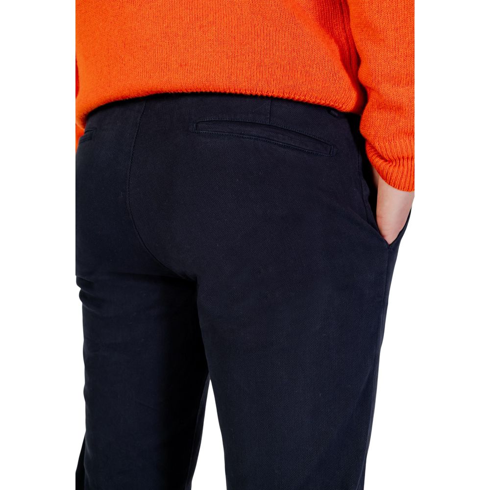 Borghese Blue Cotton Skinny Pants - Luxe Nova
