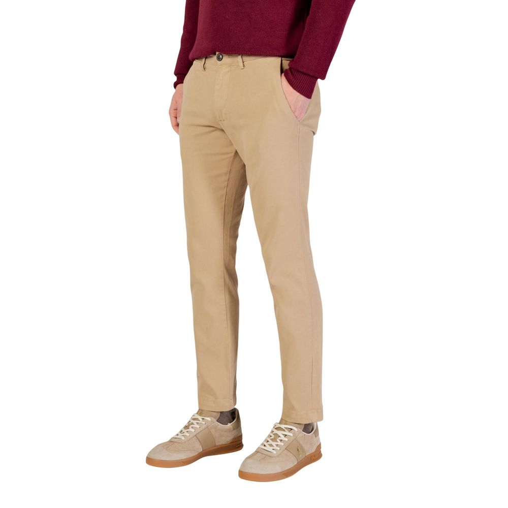 Borghese Beige Cotton Skinny Pants - Luxe Nova