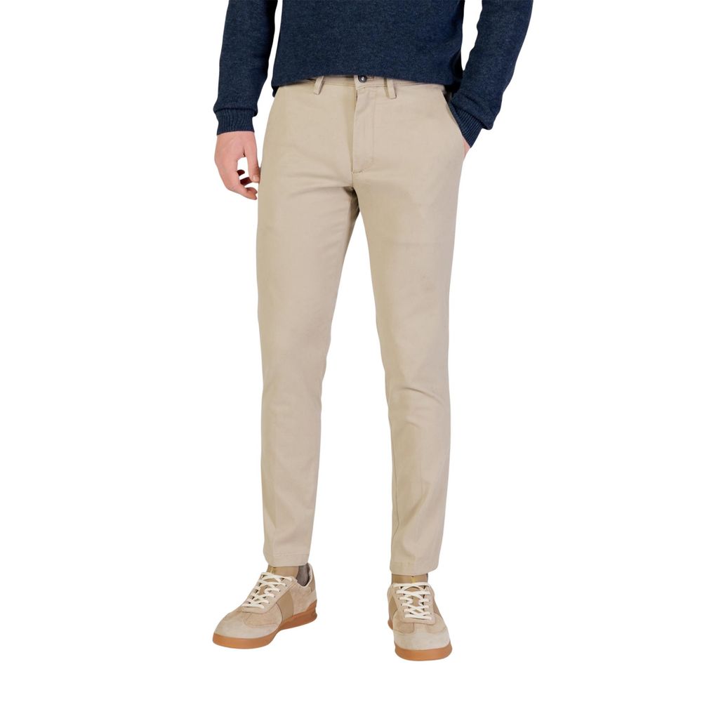 Borghese Beige Cotton Skinny Pants - Luxe Nova