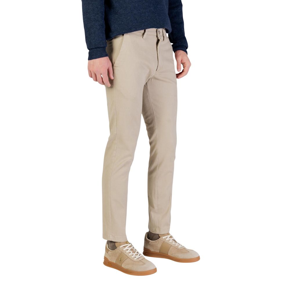 Borghese Beige Cotton Skinny Pants - Luxe Nova