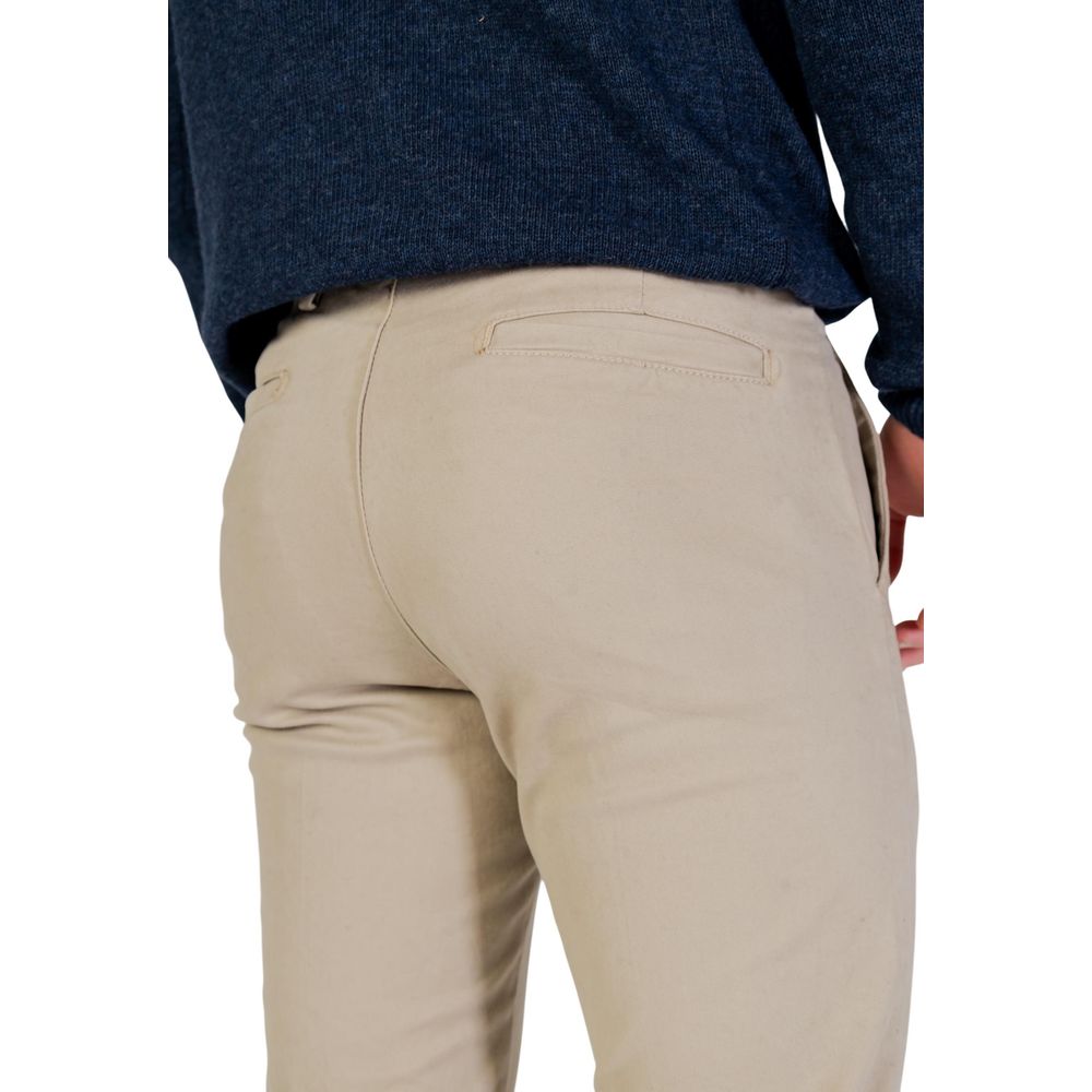 Borghese Beige Cotton Skinny Pants - Luxe Nova