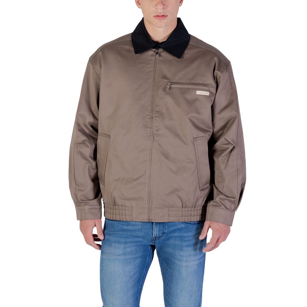 Calvin Klein Jeans Brown Cotton Bomber - Luxe Nova