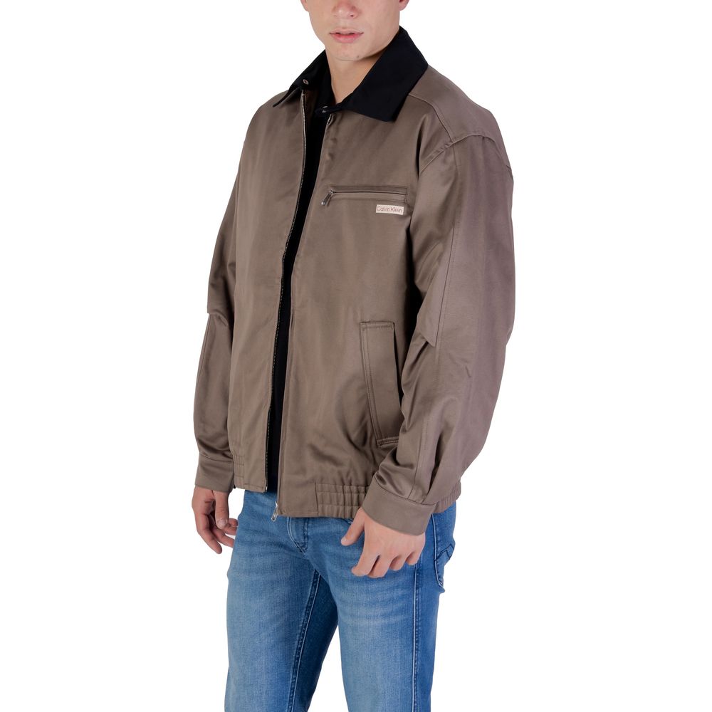 Calvin Klein Jeans Brown Cotton Bomber - Luxe Nova
