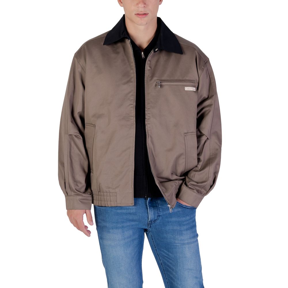 Calvin Klein Jeans Brown Cotton Bomber - Luxe Nova