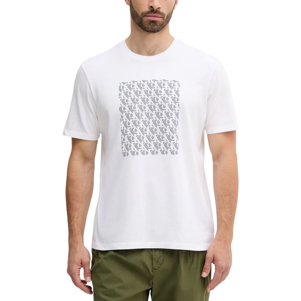 Calvin Klein Jeans White Cotton T-Shirt - Luxe Nova