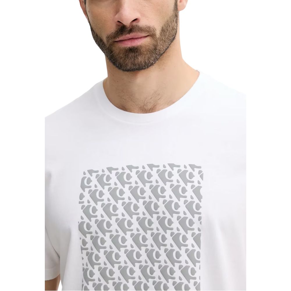 Calvin Klein Jeans White Cotton T-Shirt - Luxe Nova