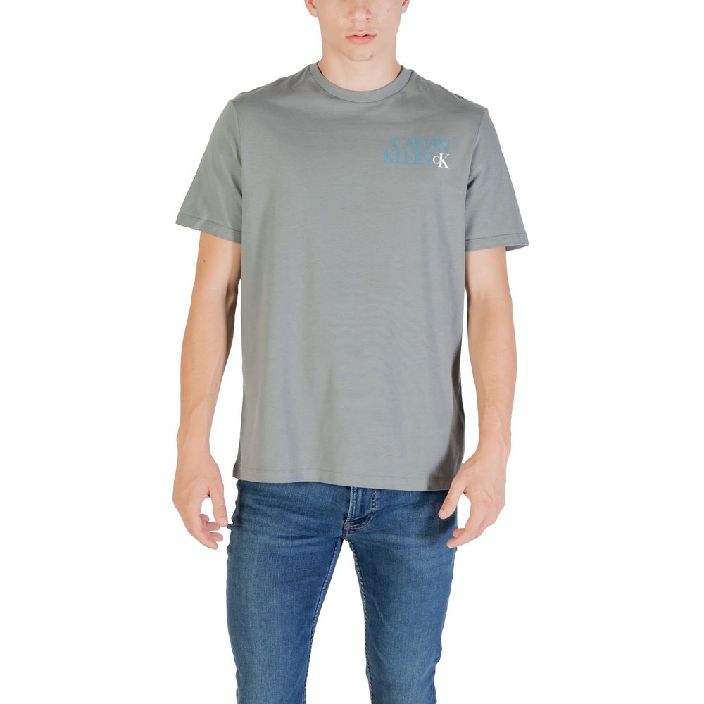 Calvin Klein Jeans Gray Cotton T-Shirt - Luxe Nova