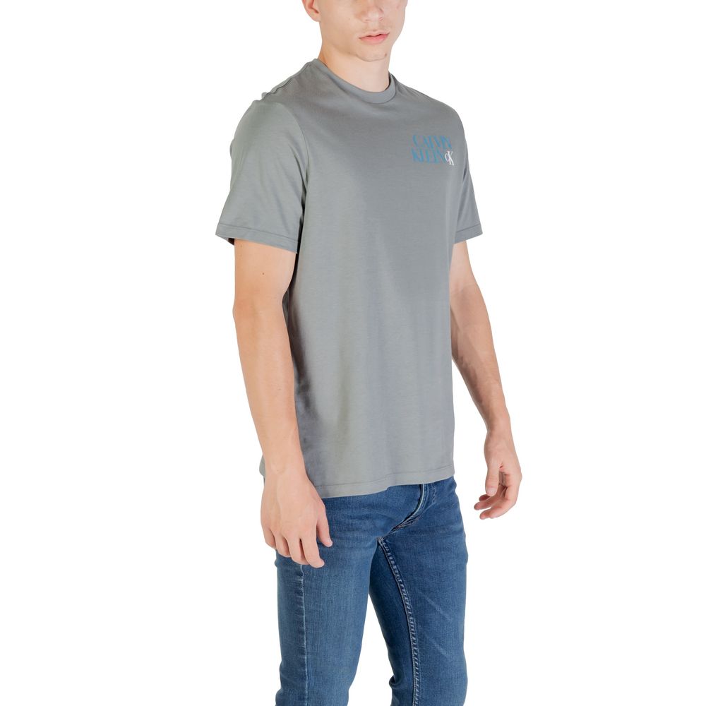 Calvin Klein Jeans Gray Cotton T-Shirt - Luxe Nova