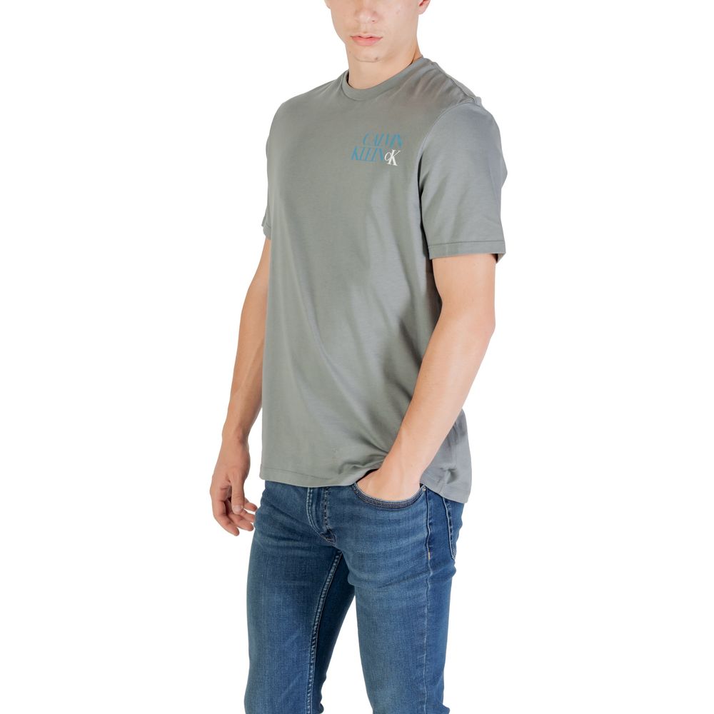 Calvin Klein Jeans Gray Cotton T-Shirt - Luxe Nova