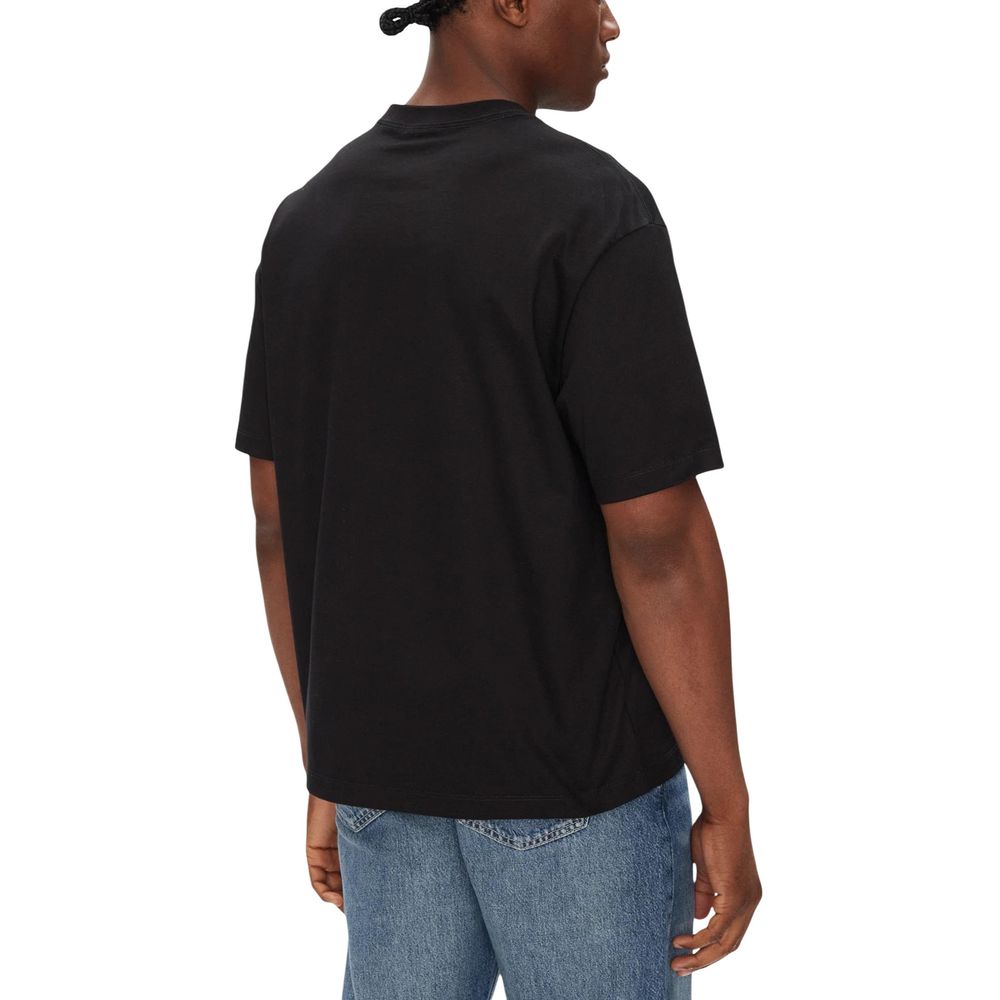 Calvin Klein Jeans Black Cotton T-Shirt - Luxe Nova
