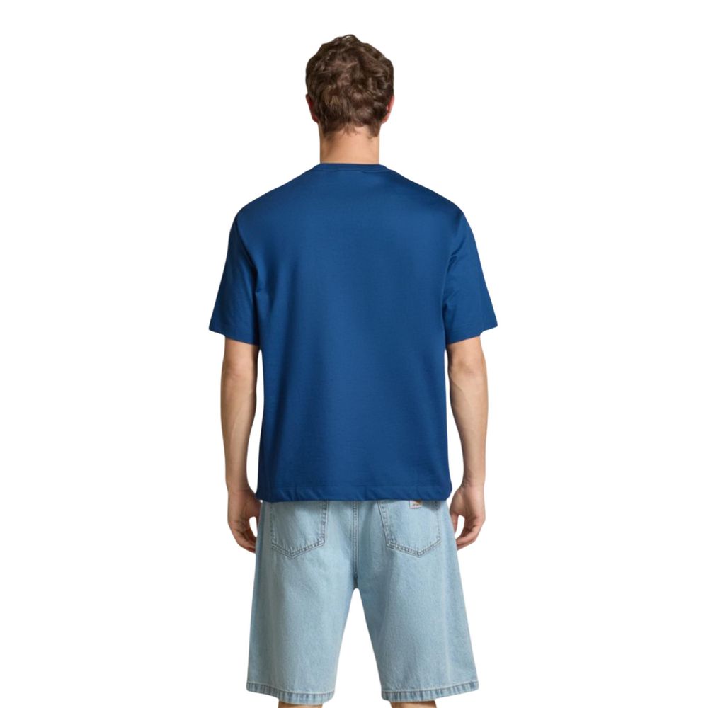 Calvin Klein Jeans Blue Cotton T-Shirt - Luxe Nova
