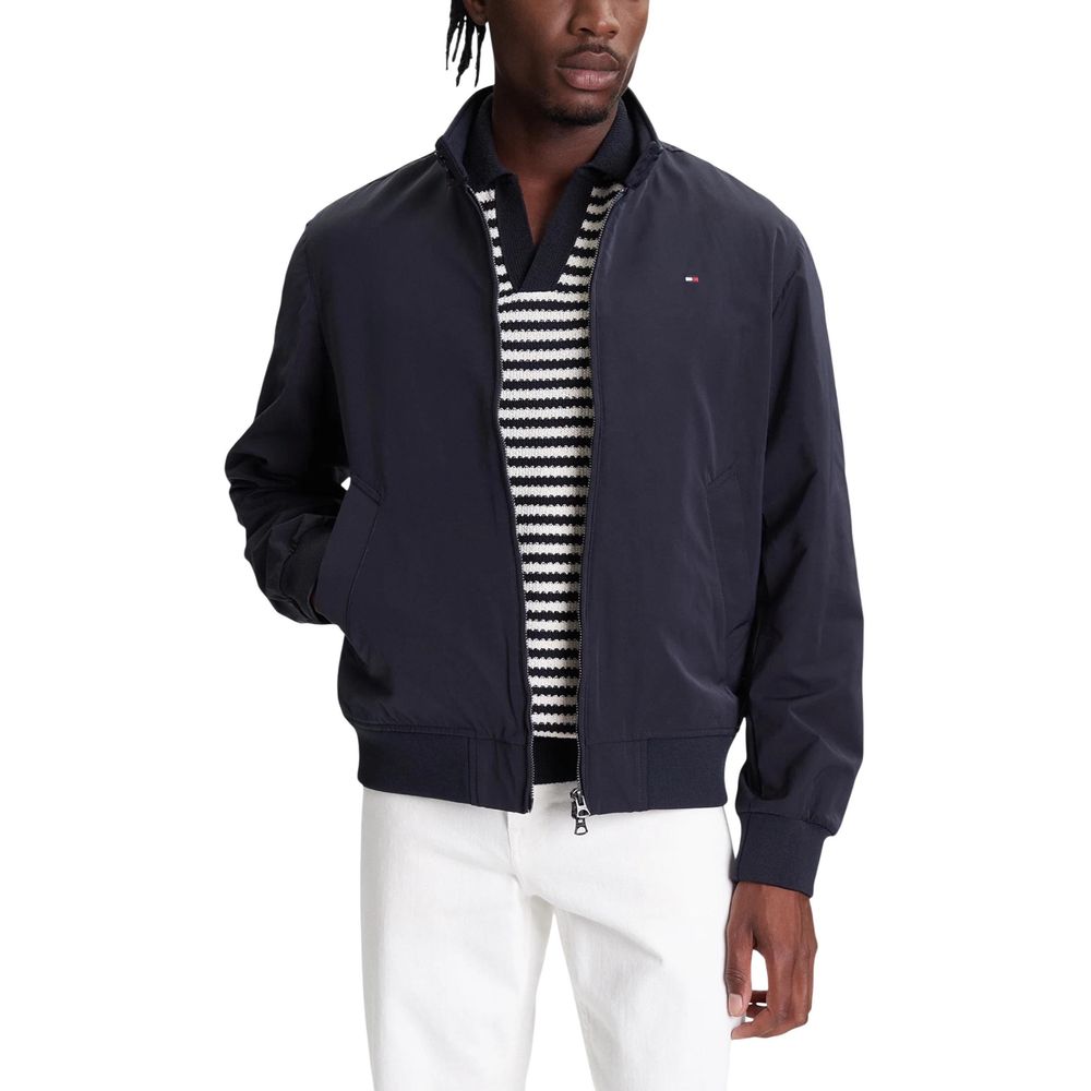 Tommy Hilfiger Blue Recycled Polyester Bomber - Luxe Nova