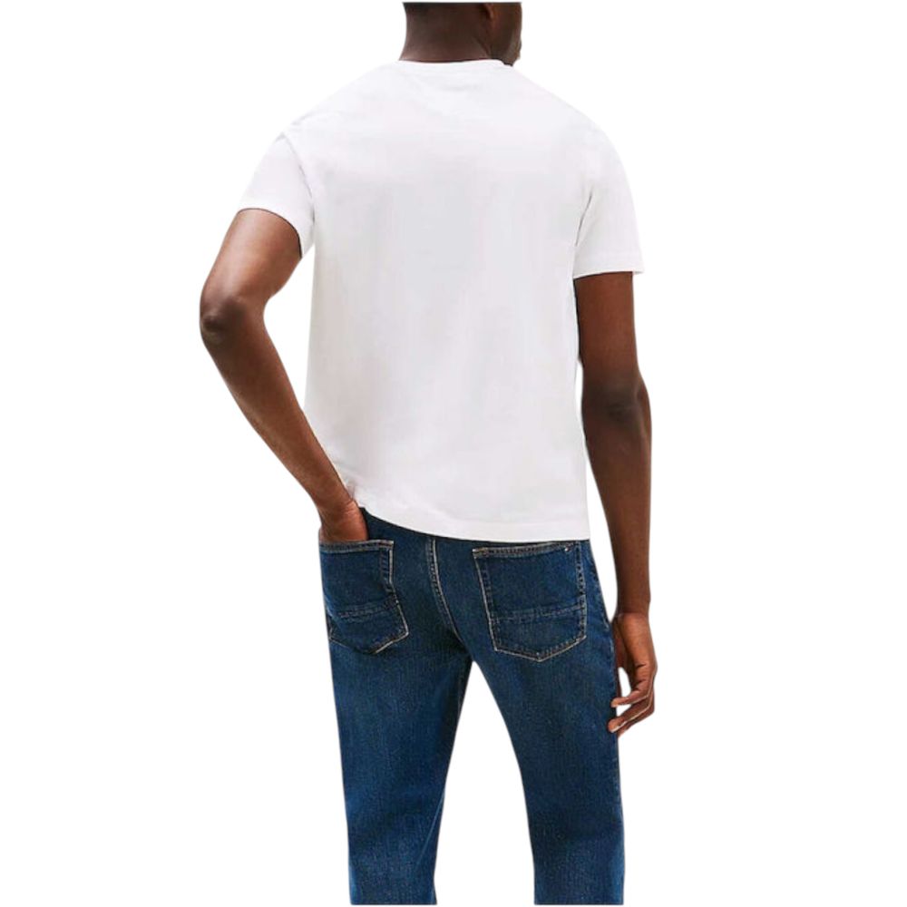 Tommy Hilfiger White Recycled Cotton T-Shirt - Luxe Nova