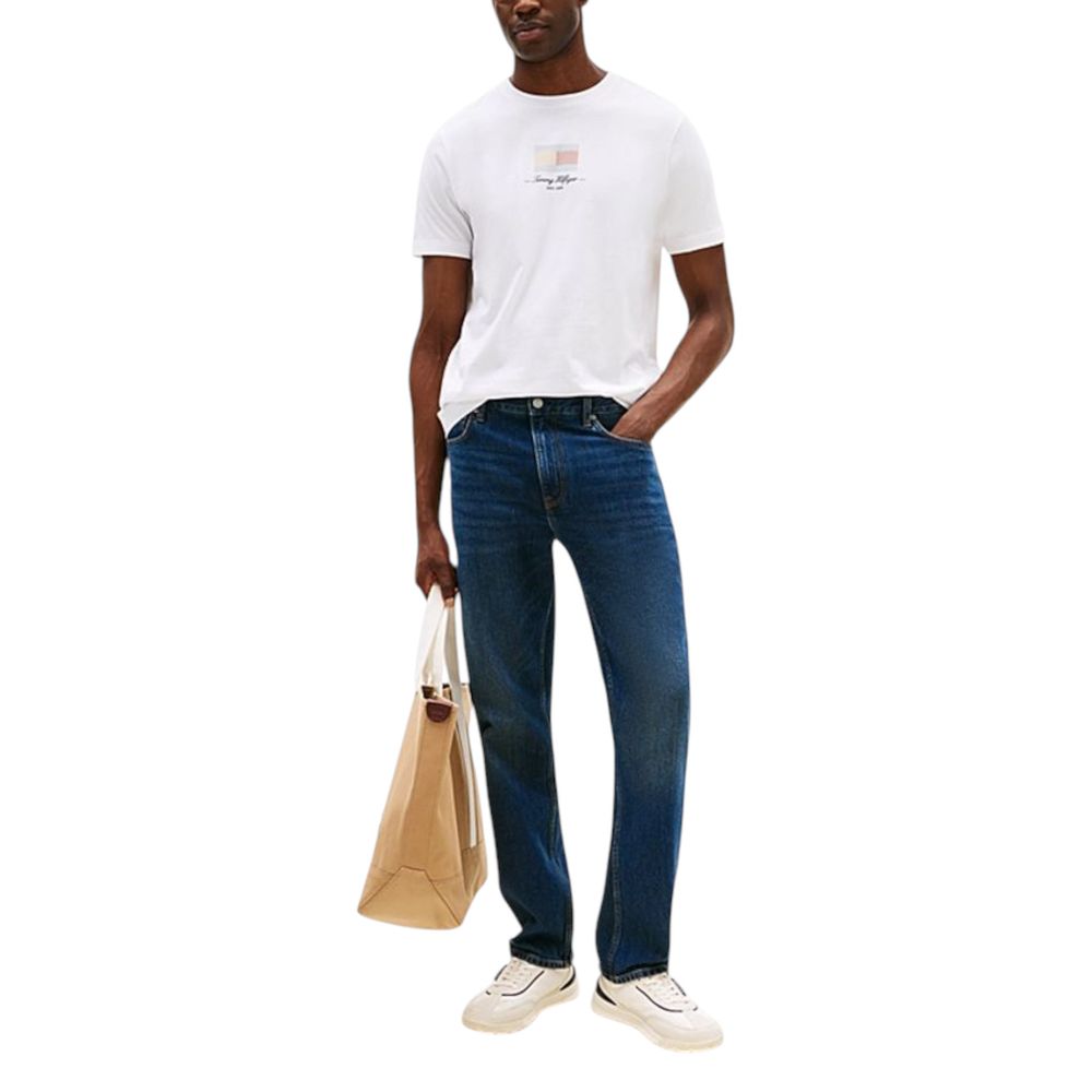 Tommy Hilfiger White Recycled Cotton T-Shirt - Luxe Nova