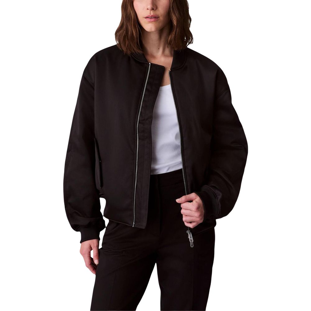 Calvin Klein Jeans Black Recycled Polyester Bomber - Luxe Nova
