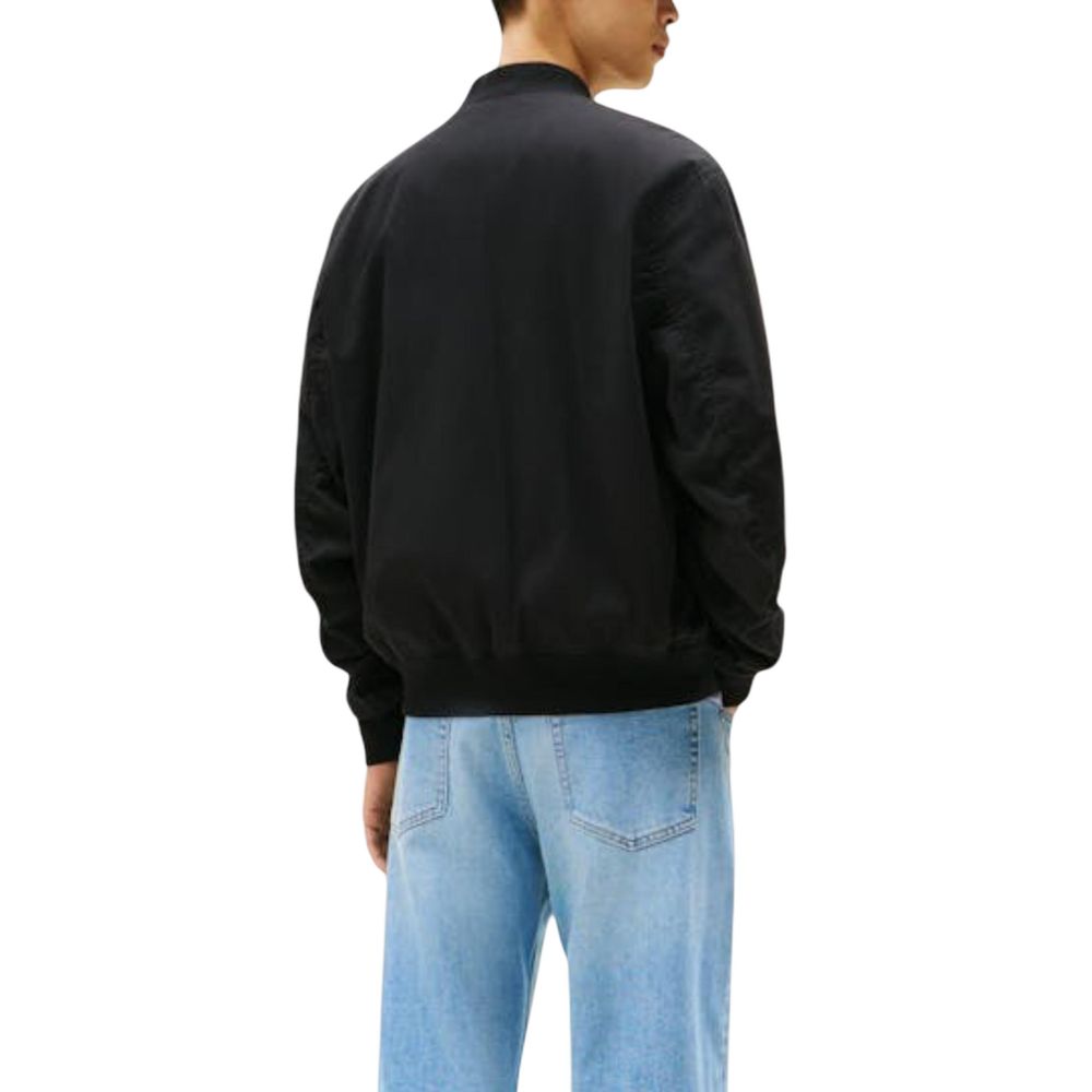 Tommy Hilfiger Jeans Black Recycled Cotton Bomber - Luxe Nova