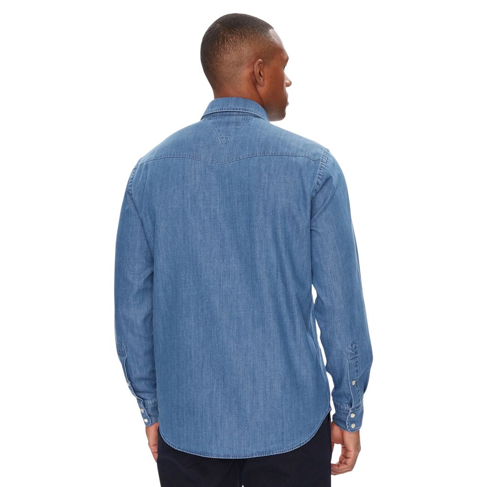 Tommy Hilfiger Light Blue Denim Shirt - Luxe Nova