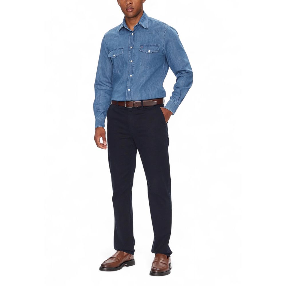 Tommy Hilfiger Light Blue Denim Shirt - Luxe Nova