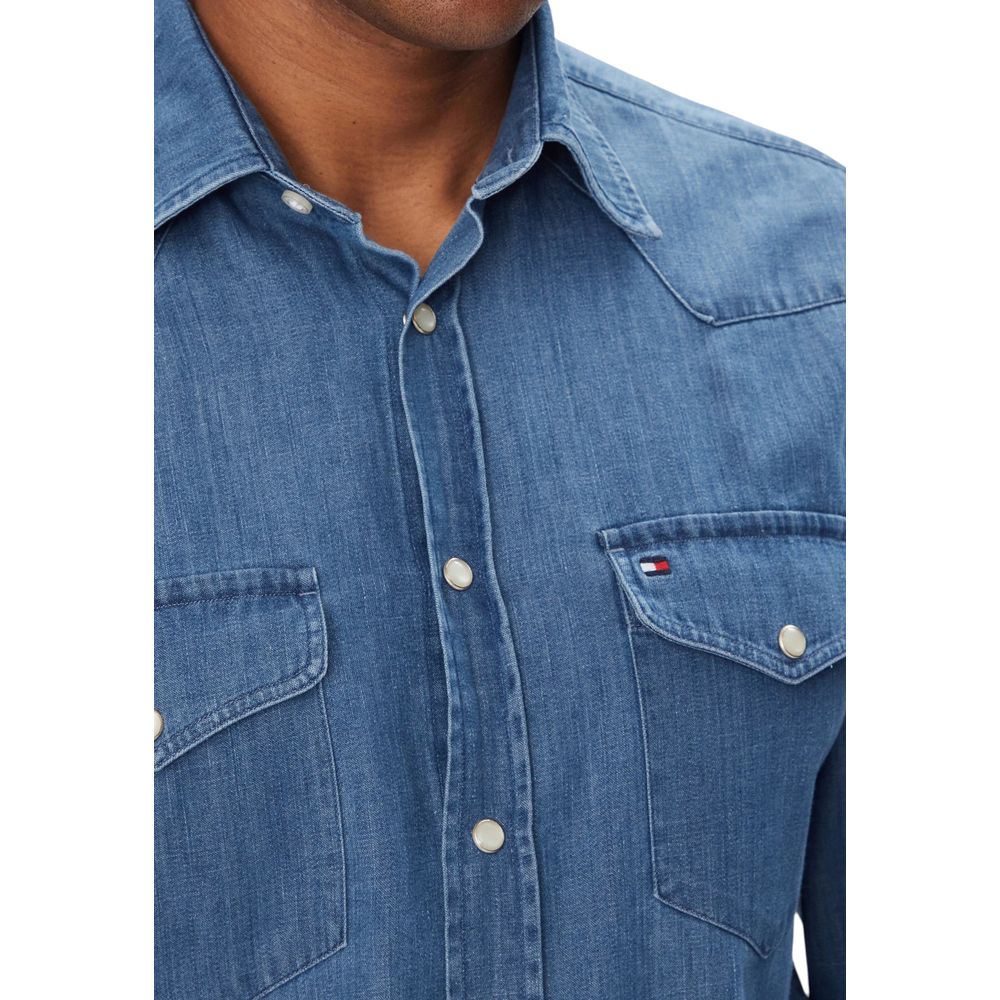 Tommy Hilfiger Light Blue Denim Shirt - Luxe Nova