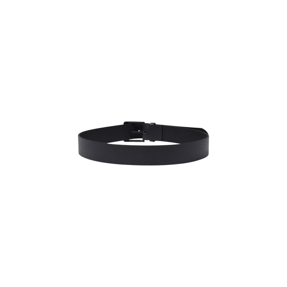Calvin Klein Black Leather Regular Belt - Luxe Nova
