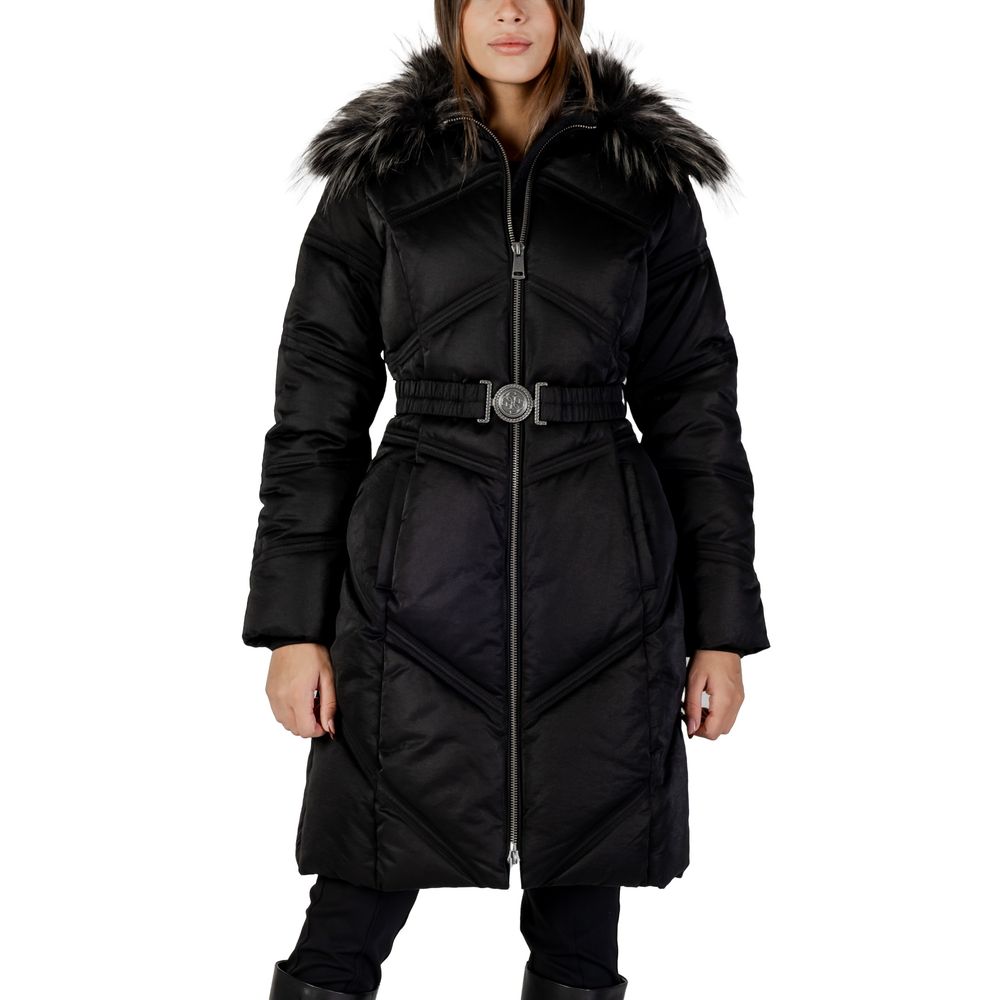 Guess Black Cotton Coat - Luxe Nova