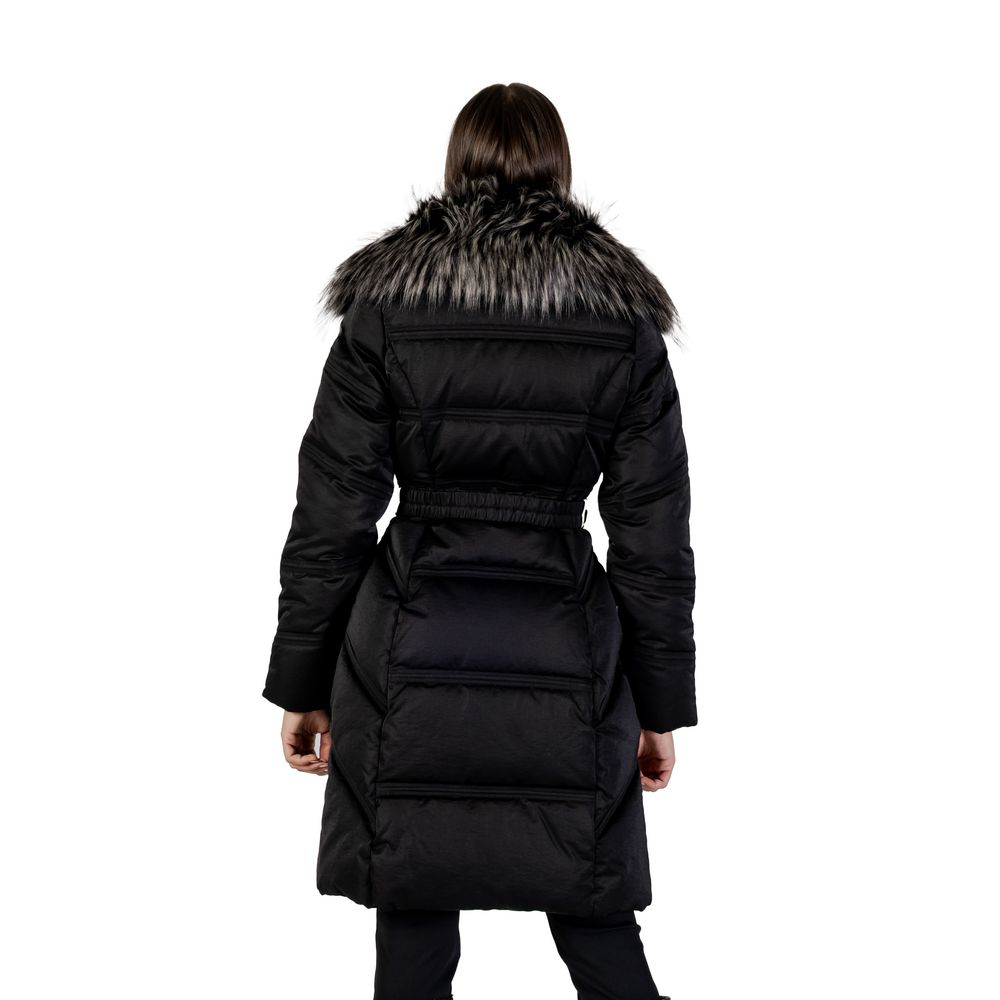 Guess Black Cotton Coat - Luxe Nova