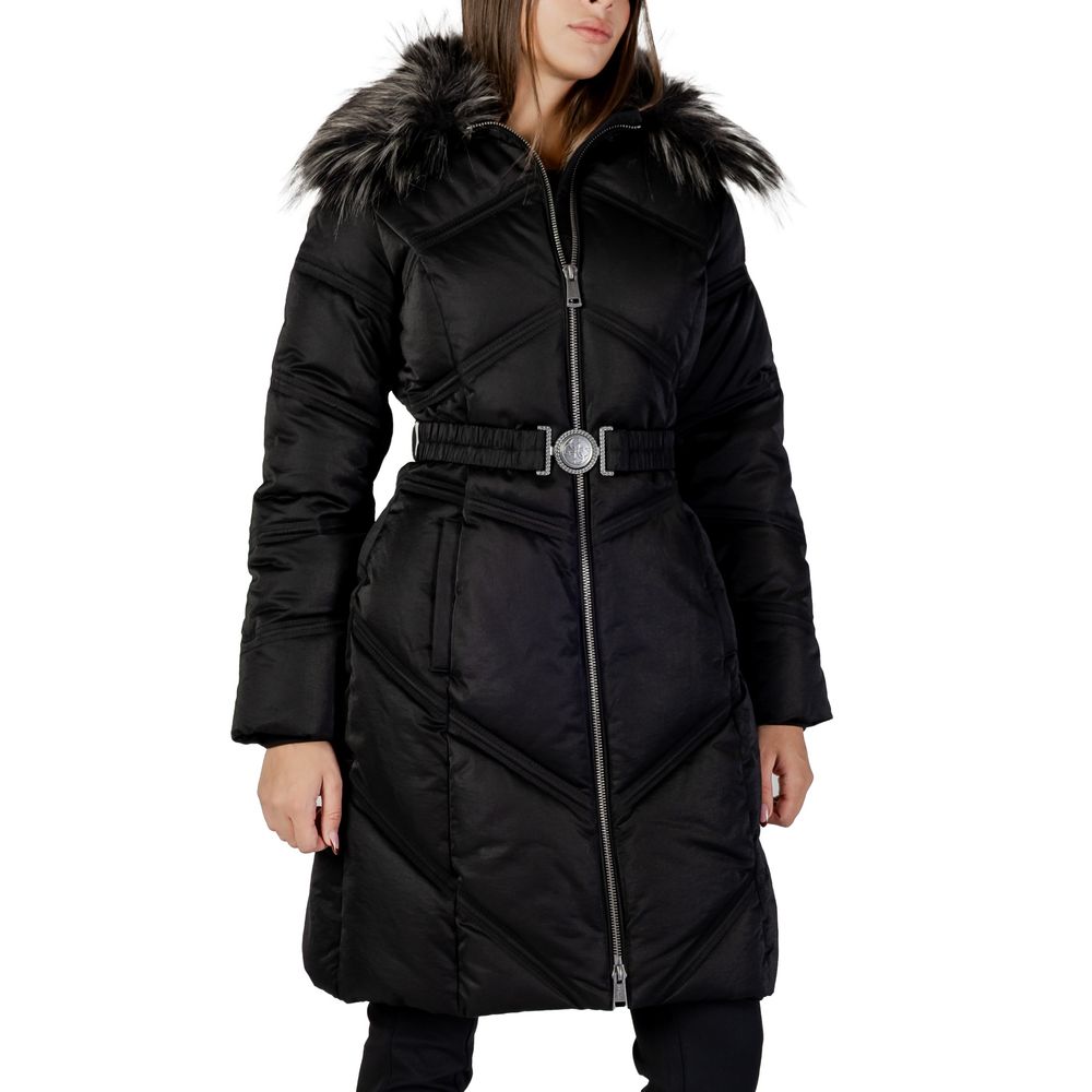 Guess Black Cotton Coat - Luxe Nova