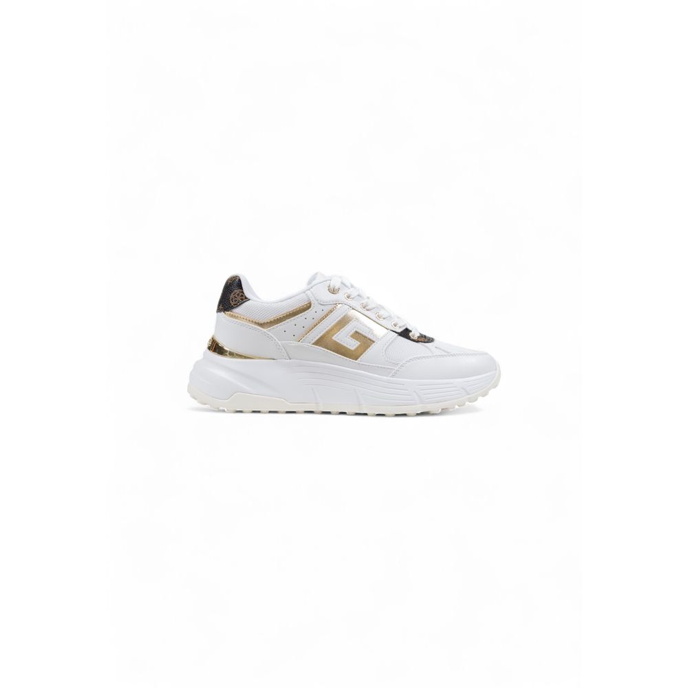 Guess White Polyethylene Chunky Sneakers - Luxe Nova