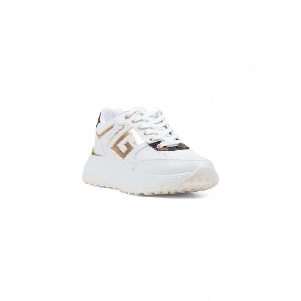 Guess White Polyethylene Chunky Sneakers - Luxe Nova