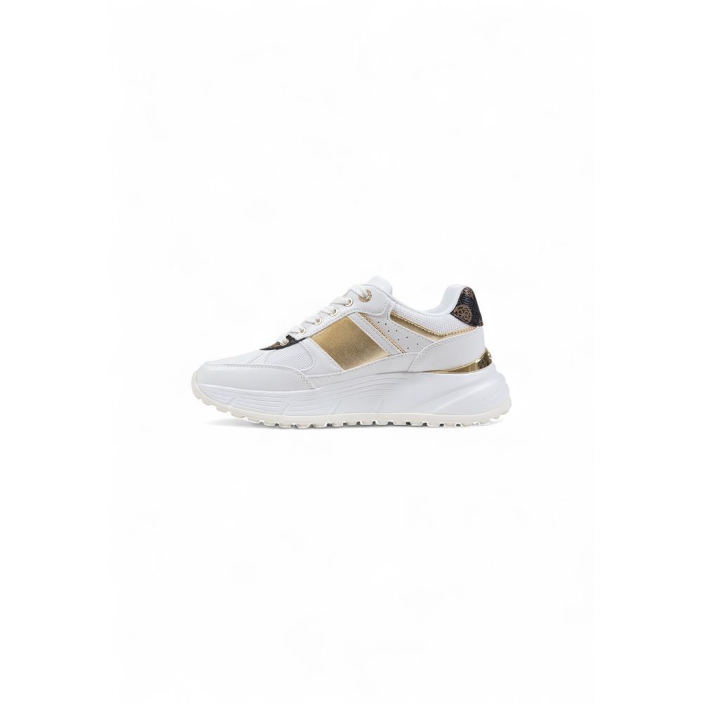 Guess White Polyethylene Chunky Sneakers - Luxe Nova