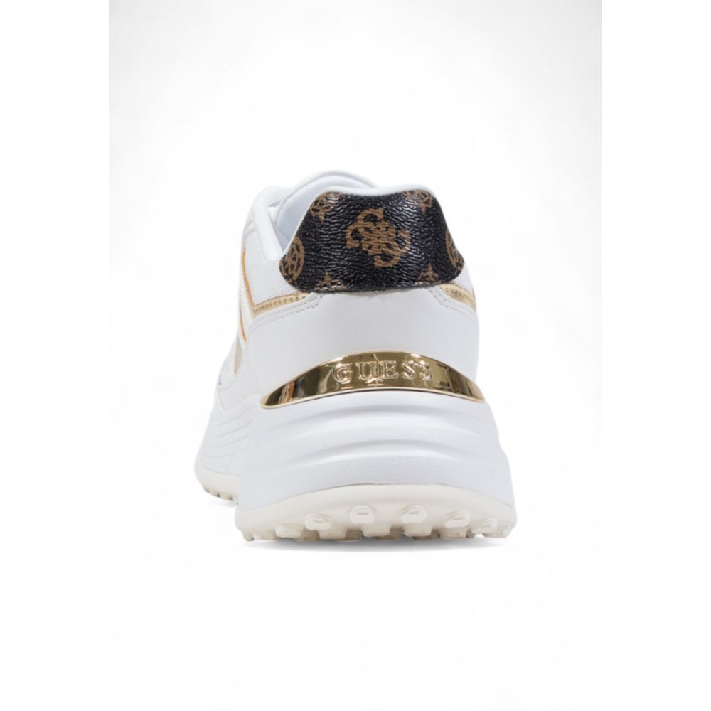 Guess White Polyethylene Chunky Sneakers - Luxe Nova