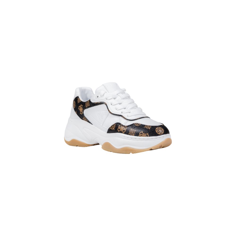 Guess White Polyethylene Chunky Sneakers - Luxe Nova
