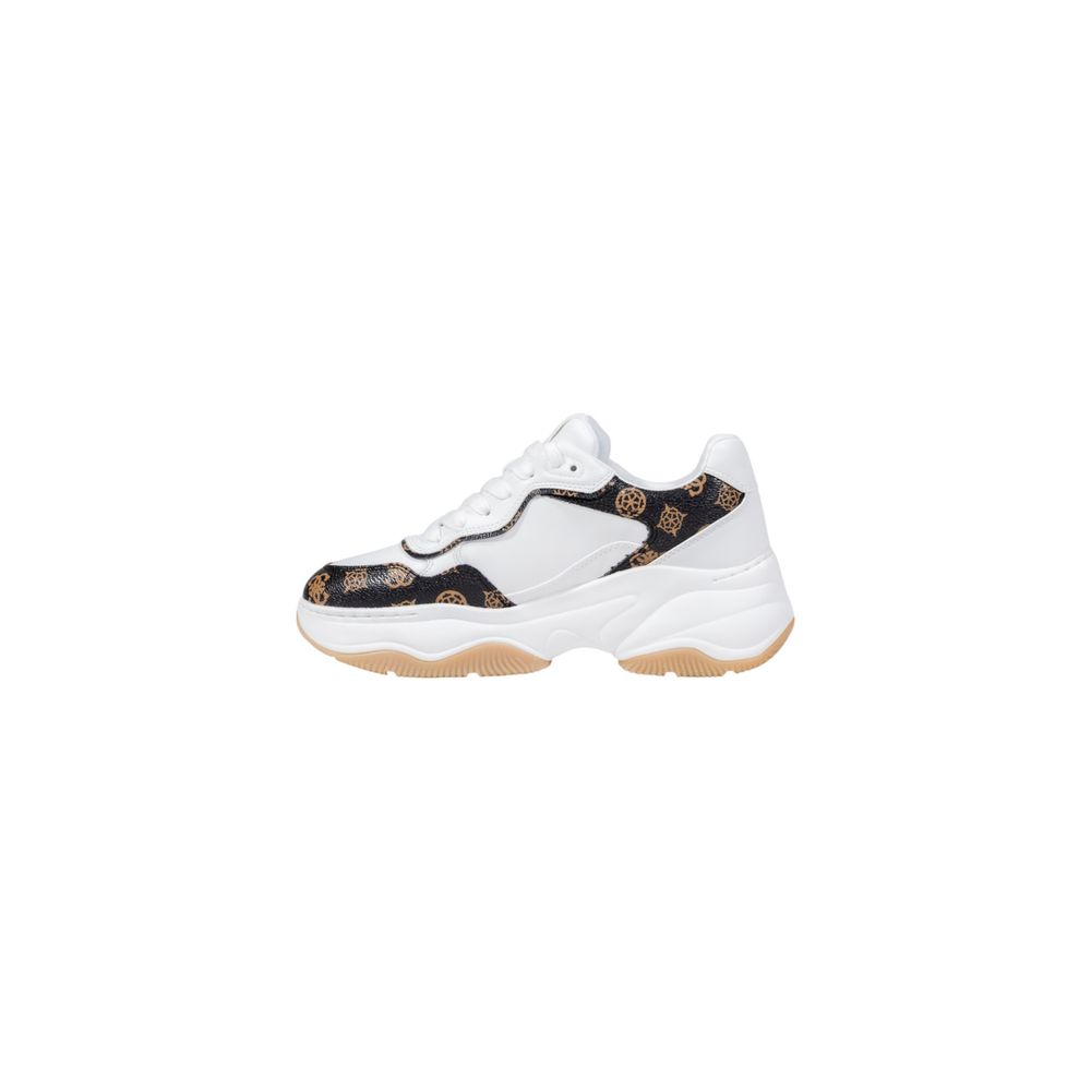 Guess White Polyethylene Chunky Sneakers - Luxe Nova
