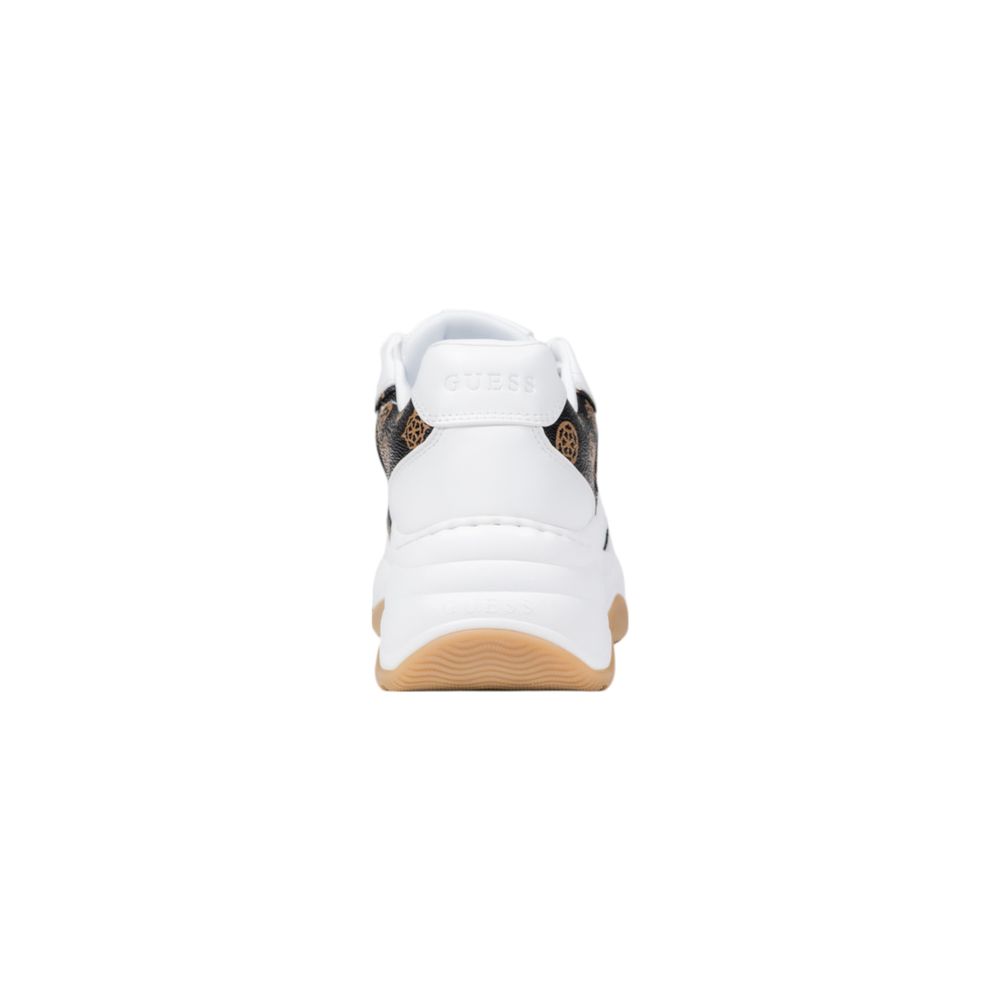 Guess White Polyethylene Chunky Sneakers - Luxe Nova