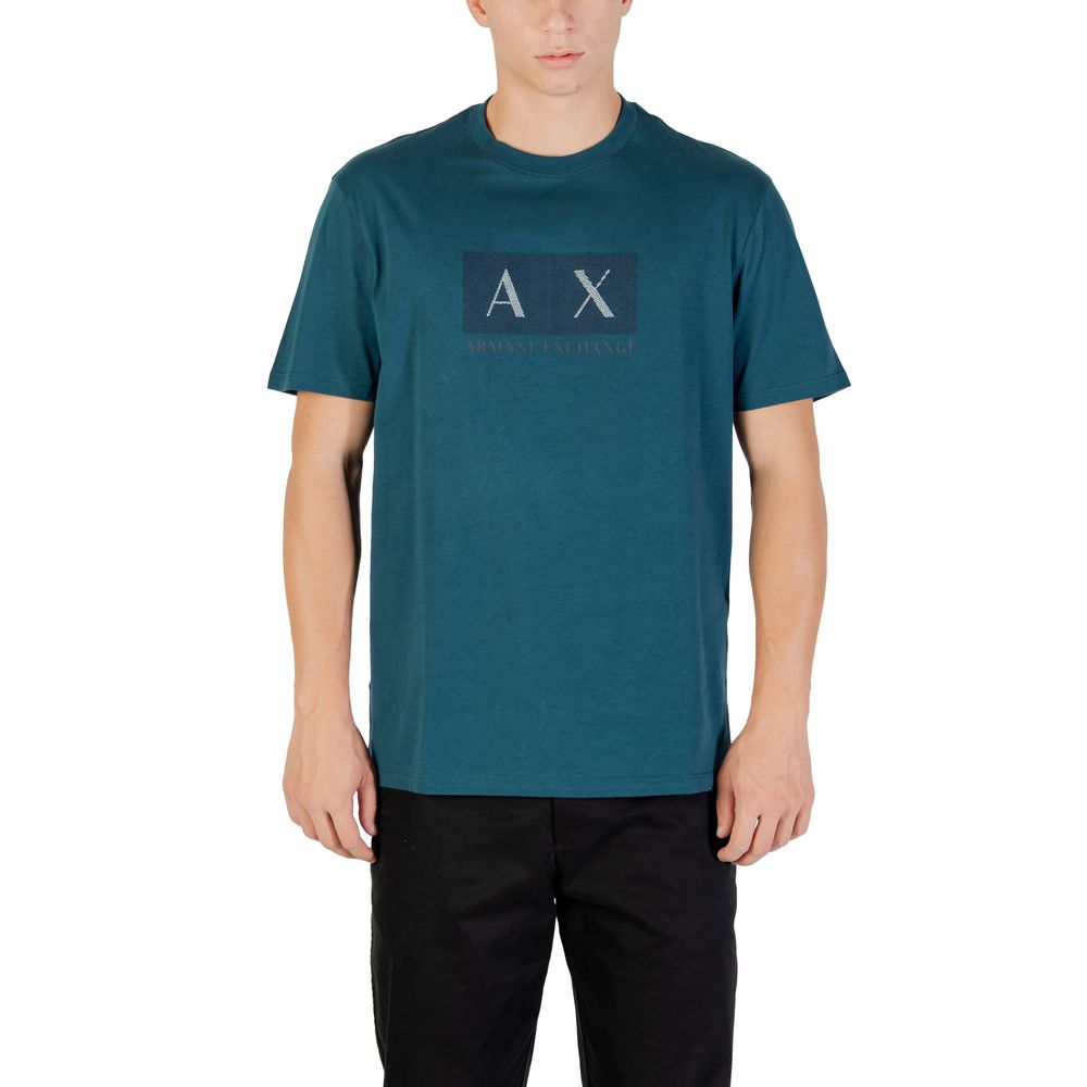 Armani Exchange Black Cotton T-Shirt - Luxe Nova
