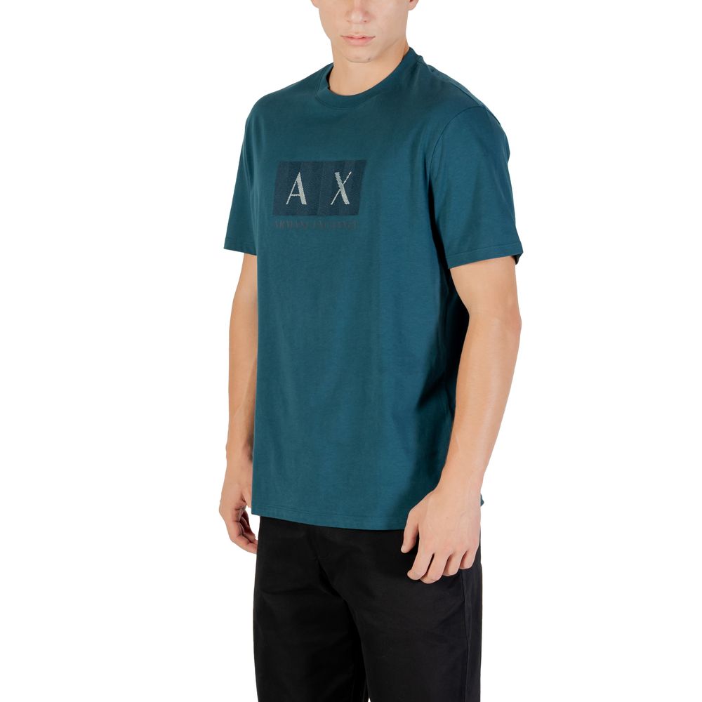 Armani Exchange Black Cotton T-Shirt - Luxe Nova