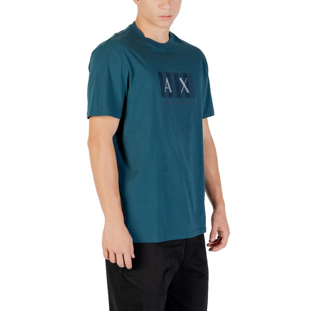 Armani Exchange Black Cotton T-Shirt - Luxe Nova