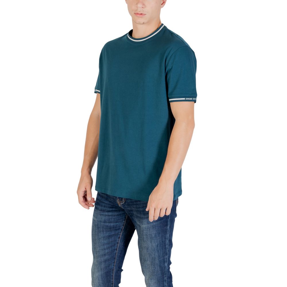 Armani Exchange Black Cotton T-Shirt - Luxe Nova
