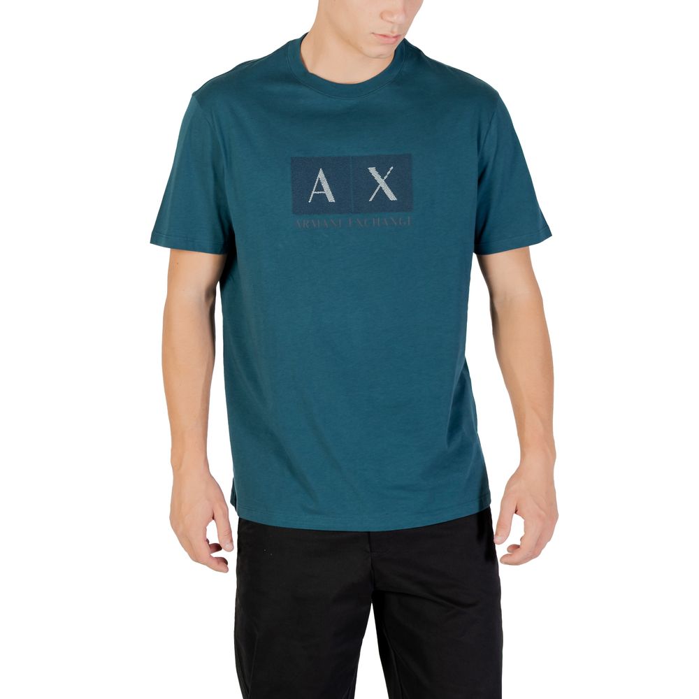 Armani Exchange Black Cotton T-Shirt - Luxe Nova