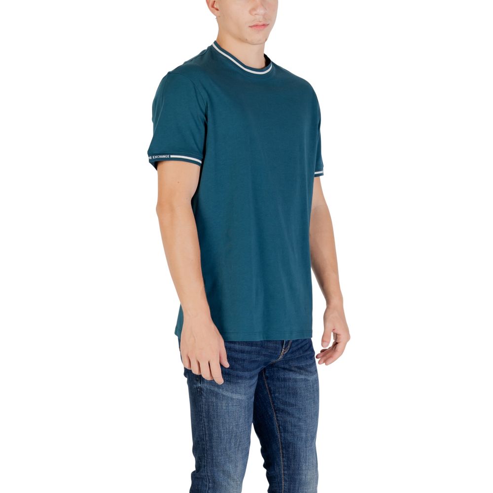 Armani Exchange Black Cotton T-Shirt - Luxe Nova