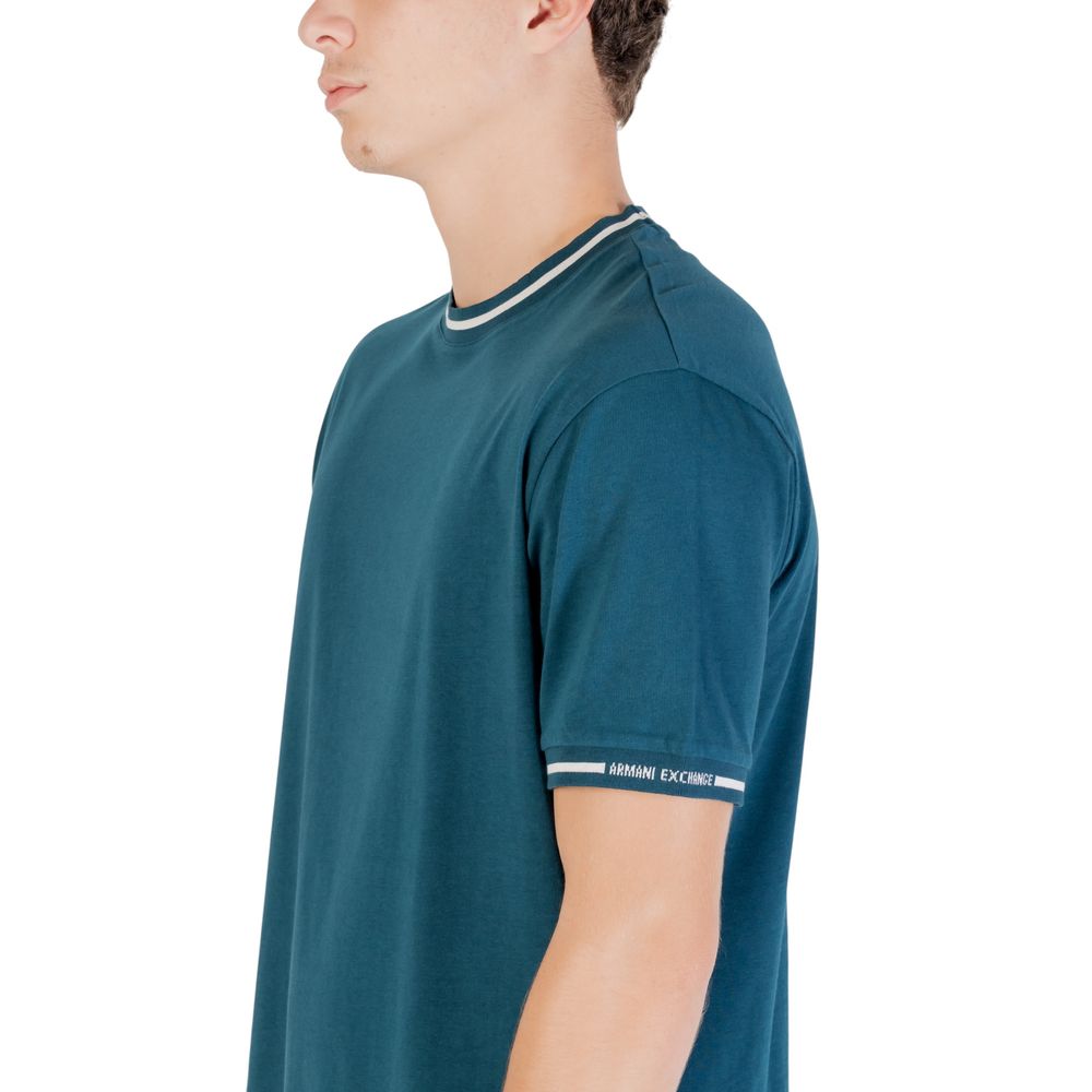 Armani Exchange Black Cotton T-Shirt - Luxe Nova