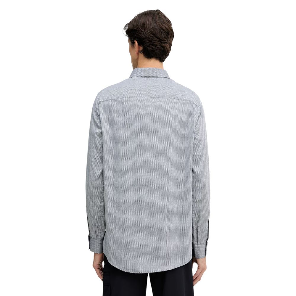 Armani Exchange Black And White Cotton Dress Shirt - Luxe Nova